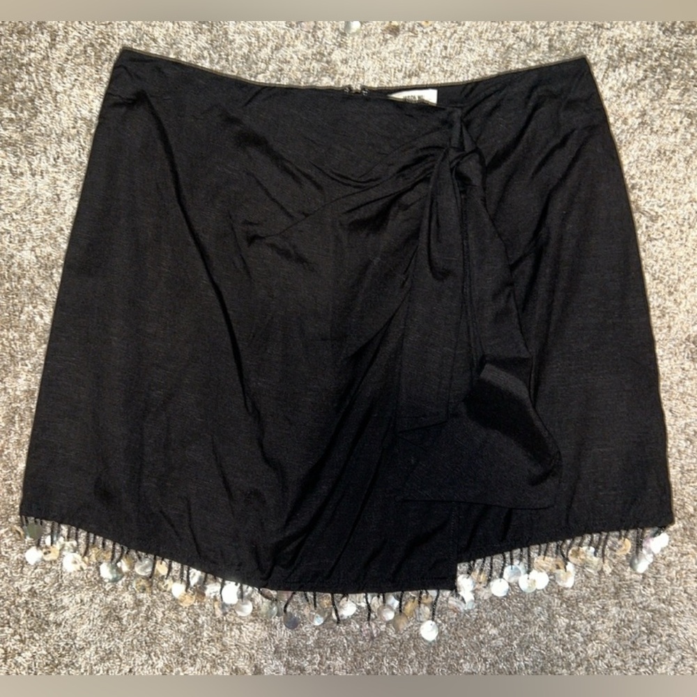NWT Jason Wu Crop Tank & Wrap Skirt Set Mother of Pearl Embellished Beads Size 8 - Picture 11 of 12